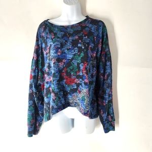 Terez small blue long sleeve top shirt soft style‎ #2445